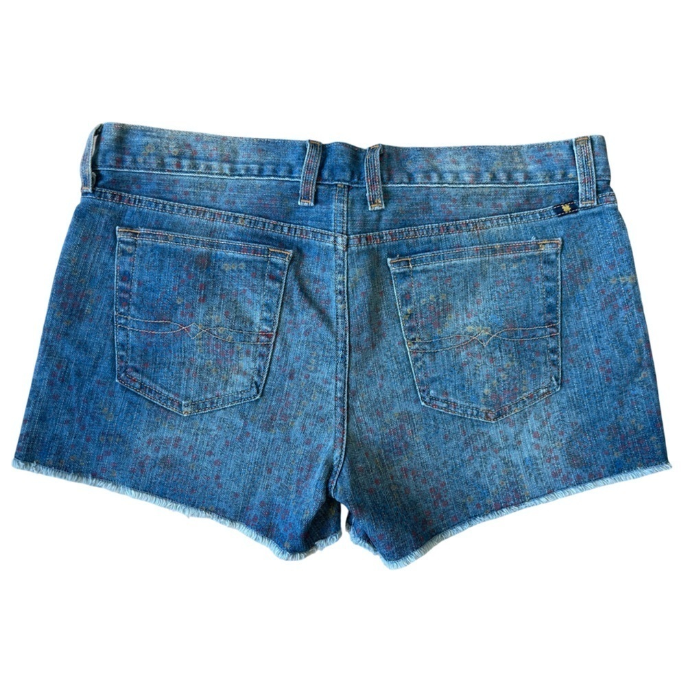 Lucky Brand Riley Shorts Wild Flower Paisley Denim Cutoffs - Size 8 / 29 - Picture 4 of 13